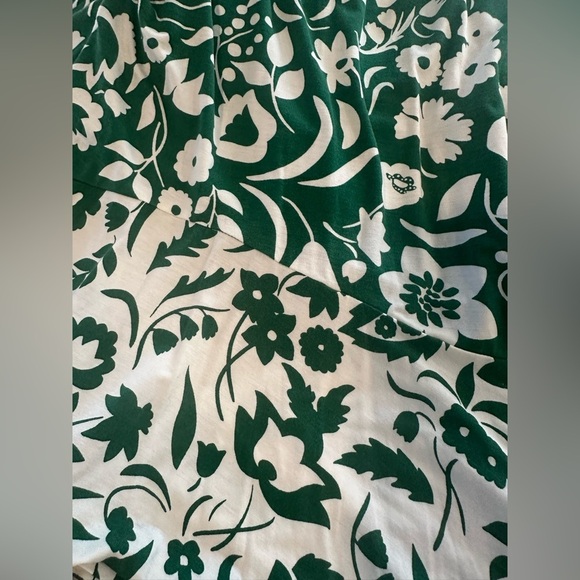 BODEN Green & White Eliza Midi Dress Sleeveless Tropical Floral sz 10P M0333 - Picture 9 of 12